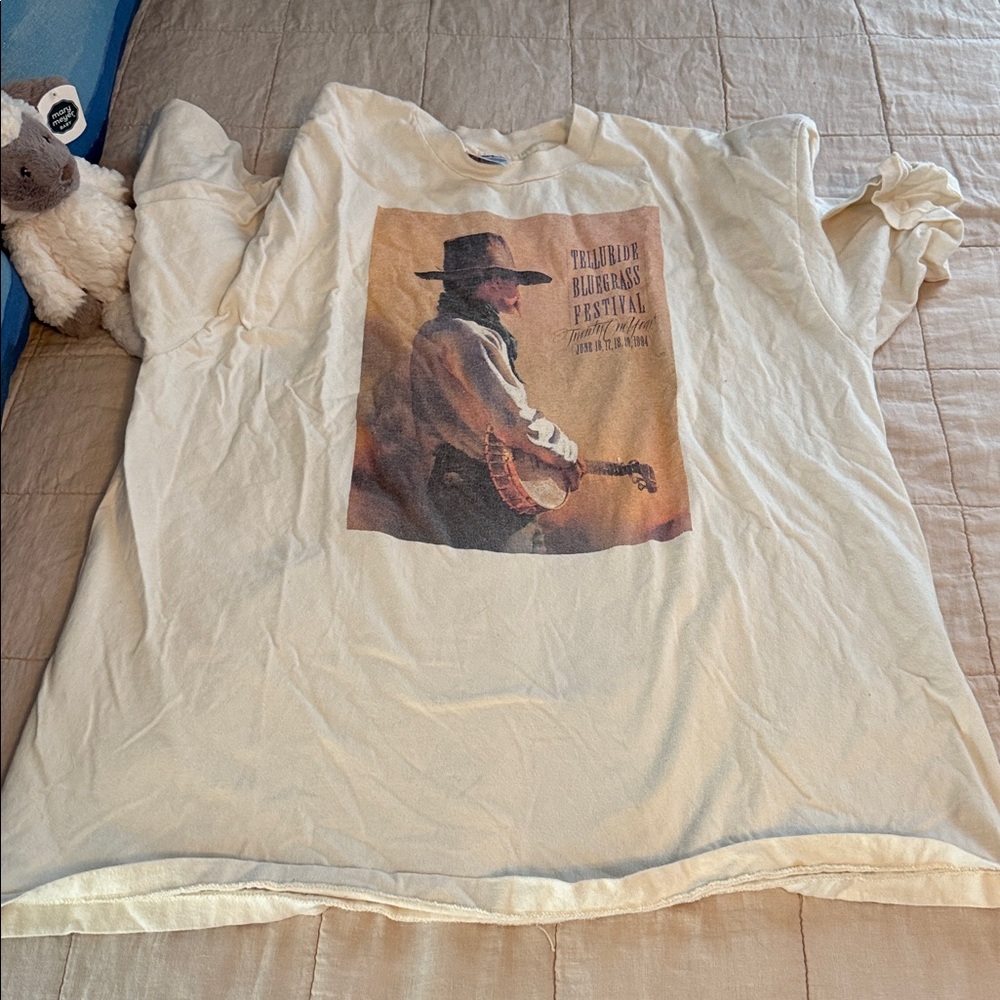 Garment Dyed Telluride Bluegrass Festival Tee 1994 Size XXL vintage